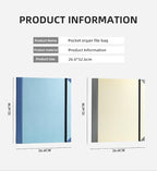 The Life Book Document Organizer - Binder for Important Documents, Document Organizer Foliofor Bills Checks Birth Certificates etc (Khaki)