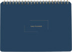 Merely Home Undated Daily Planner | 8.25” x 11.75” Work To-Do Notebook | ADHD Academic Organizer | Multi-Layout | Men and Women Planner | College Supplies | Navy | Landscape Layout