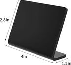 10 Pack Acrylic Mini Chalkboard Signs for Food, AITEE Black Mini Tabletop Chalkboard Signs, Small Buffet Chalkboards Signs for Weddings, Birthday Parties, Message Board Signs, Buffet,Bakery and Retail