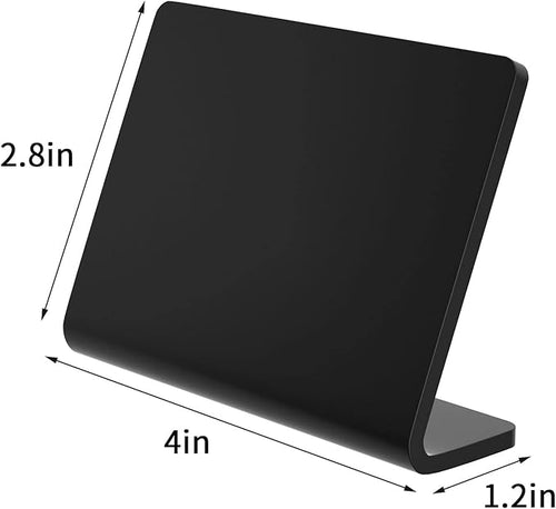 10 Pack Acrylic Mini Chalkboard Signs for Food, AITEE Black Mini Tabletop Chalkboard Signs, Small Buffet Chalkboards Signs for Weddings, Birthday Parties, Message Board Signs, Buffet,Bakery and Retail