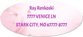 Made in USA Custom Return Address Stickers Labels Customized Mailing Label for Envelopes, Personalized Self Adhesive Flat Sheet Oval Labels