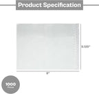 PSBM 1000 PCS 5.12 x 8 Inch Clear Blank Packing List Envelopes, Shipping Documents Pouches/Sleeves for Mailing Labels, Invoices, Documents and Packing Slips