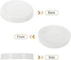 PATIKIL 100 Pcs Mailing Tube Plastic End Caps 2.6" ID PE Round Cardboard Shipping Tube Lids White Protective Poster End Caps for Paper Documents Artwork Storage