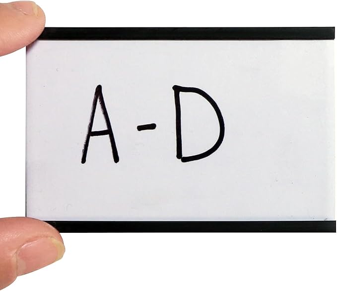 SmartSign Magnetic 'C' Channel Label Holders | 2" x 3", Pack of 10