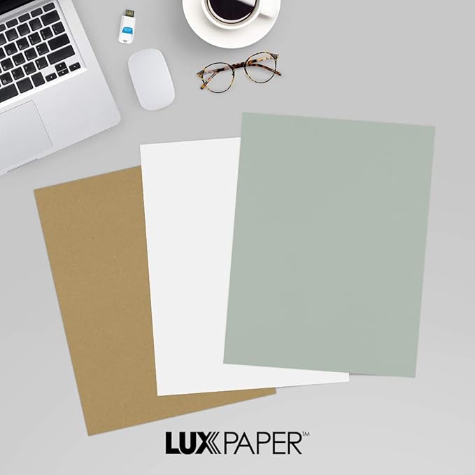 LUXPaper 8.5" x 11" Paper | Letter Size | Slate Gray | 70lb. Text | 500 Qty