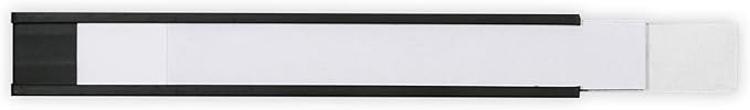 SmartSign Magnetic 'C' Channel Label Holders for Metal Racks and Shelves | 0.5" x 4" Pack of 25
