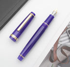 JINHAO 82 Fountain Pen (Transparent Navy Blue,Fine Nib 0.5mm)