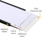 SmartSign Magnetic 'C' Channel Label Holders | 2" x 6", Pack of 10