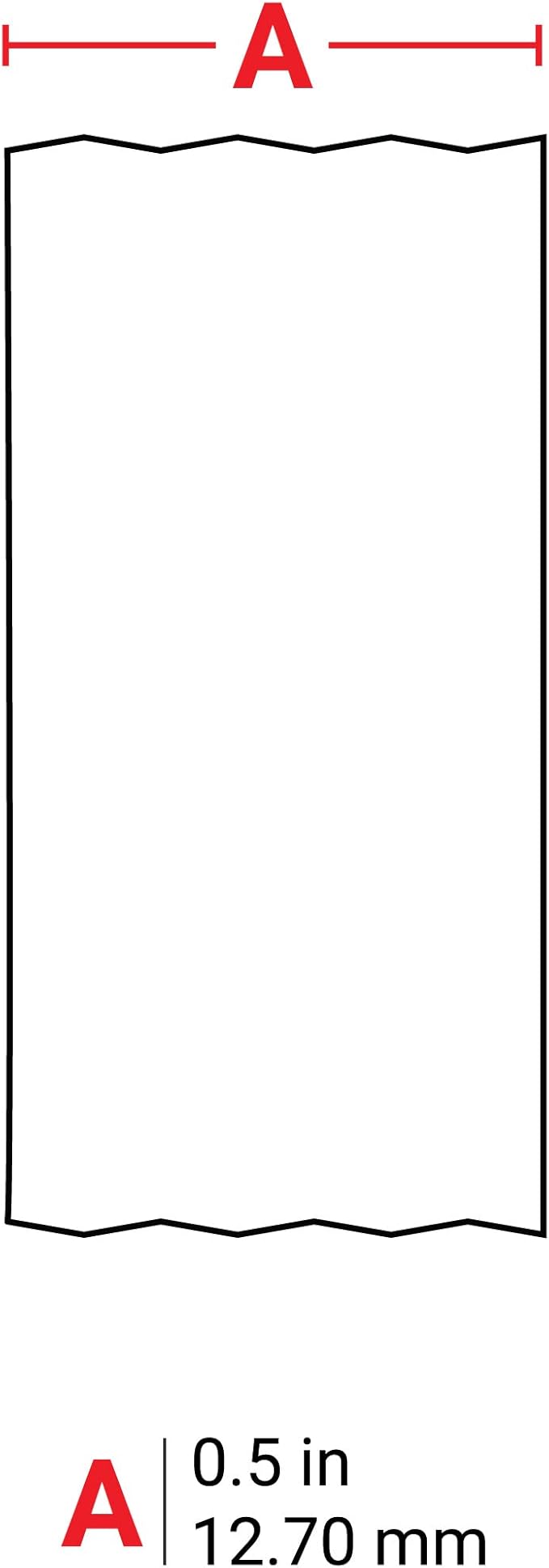 Brady Authentic (M21-500-595-RD) All-Weather Vinyl Label for Indoor/Outdoor ID, Lab and Equipment Labeling, White on Red- For M210, M210-LAB, M211, BMP21-PLUS and BMP21-LAB Printers, .5" W, 21' L