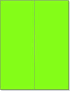 8-1/2 x 11" Neon Color High Light Fluorescent Labels for Laser & Inkjet Printer (Green Fluorescent, 4-1/4" x 11" - 2 Per Page | 50 Labels)