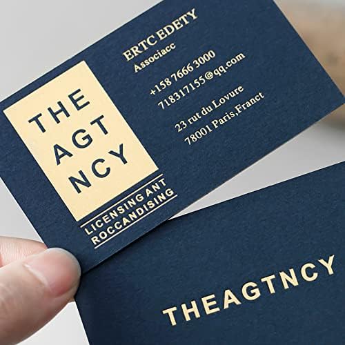 1000Pcs Custom Business Cards Add Photo/Text/LOGO Personalized Business Cardsfor Small Business 300gsm Matte Paper Front & Back Sides Printed 3.5" x 2"