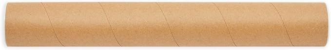 Stockroom Plus Cardboard Poster Tubes & Document Mailers - Durable Mail Tubes for Secure Transport - Versatile Poster Storage - 2 in x 15 in, Pack of 12, Brown