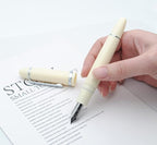 JINHAO X159 Fountain Pen (F Nib 0.5mm, Ivory White with Silvery Clip)