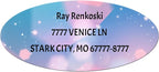 Made in USA Custom Return Address Stickers Labels Customized Mailing Label for Envelopes, Personalized Self Adhesive Flat Sheet Oval Labels