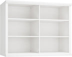 Rresyet 47.2" Wide Bookcase, 3-Tier Bookshelf Open Storage, 37" Tall Floor Standing Indoor Furniture, Book Cases for Home School Library Office Bedroom Kids, White