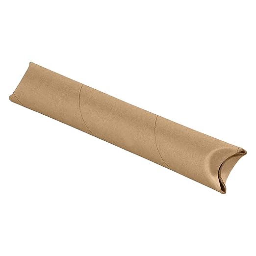 AVIDITI Cardboard Tubes with Foldable Ends, 24"L x 2"W x 2"H, Pack of 50 | Poster Tube for Mailing And Storage of Blueprints, Artwork, Crafts, Long Art Holder, 24 inches