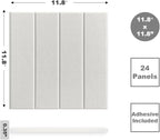 DECORITA Felt Bulletin Board Tiles | Modern Cork Board Alternative | Large Cork Boards for Walls | Aesthetic Felt Wall Panels for Office & Home Decor | Pinboard & Photo Board (12-Pack) | Snow White
