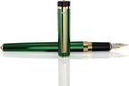 Dryden Designs Fountain Pen Medium Nib Gift Pouch - with 24 Ink Cartridges - MCM (Emerald Green)