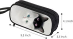 HiGaits Pencil Case for Boys,Multi-Slot Large Capacity Pencil Pouch with Soft Zipper, Durable Pen Box Twin Cats