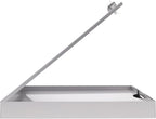 Saunders Metal Clipboard with Storage, Silver Dual Layer Nursing Clipboard Folio, Letter Size Paper Organizer, Steel Clip with Self Locking Latch, Form Holder for Office, School & Work - Made in USA