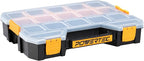 POWERTEC Stackable Tool Box Organizer with Removable Dividers - 17 Compartments, Interlocking, Portable Design (72118)