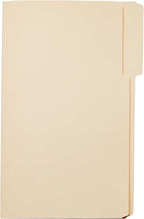 Amazon Basics Sturdy Manila File Folders, 1/3 Tabs in Assorted Positions for Filing, Legal Size, 8.5 x 14 inch - Pack of 100