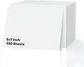 330 Sheets of Cardstock 5 x 7, Heavyweight Cover Cardstock Printer Paper Compact Size, 190 gsm Bright White Card Stock Paper for DIY, Professional Printing, Wedding Invitations, Office Cards & Crafts
