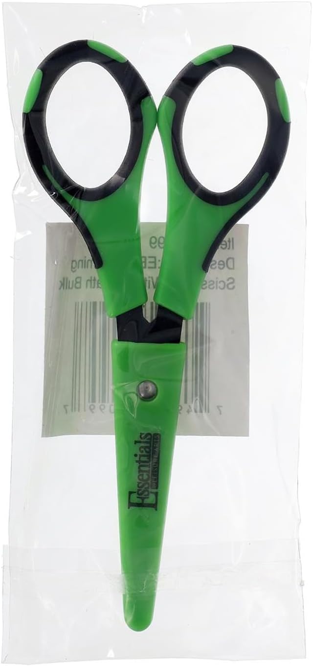 Essentials by Leisure Arts 5 in Trimming Scissors with Sheath - Garden Shears with Non-Stick Blades, Sharp Plant Cutter for Clean Cuts, Pruning, and Gardening Tasks