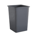Krollen Industrial 35 Gallon Grey Square Commercial Trash Can