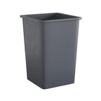 Krollen Industrial 35 Gallon Grey Square Commercial Trash Can