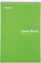 Mintra Office Steno Book - (Primary Colors, 4 Pads/Pack, Gregg Ruled) - 6inx9in, 70 Sheets, Notebook for writing notes in school, university, college, work, office