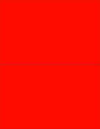 NextDayLabels - 8-1/2 x 11 Neon Color High Light Fluorescent Labels for Laser & Inkjet Printer (RED Fluorescent, 8-1/2" x 5-1/2" - 2 Per Page | 200 Labels)