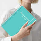 Heveboik Income & Expense Log Book - A5 Income and Expense Tracker for Small Business, Accounting Bookkeeping Tracking for Woman and Man, 5.8" x 8.3", Teal