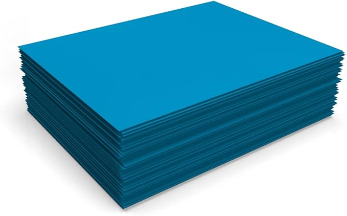 LUXPaper 8.5" x 11" Paper | Letter Size | Pool Blue | 80lb. Text | 50 Qty