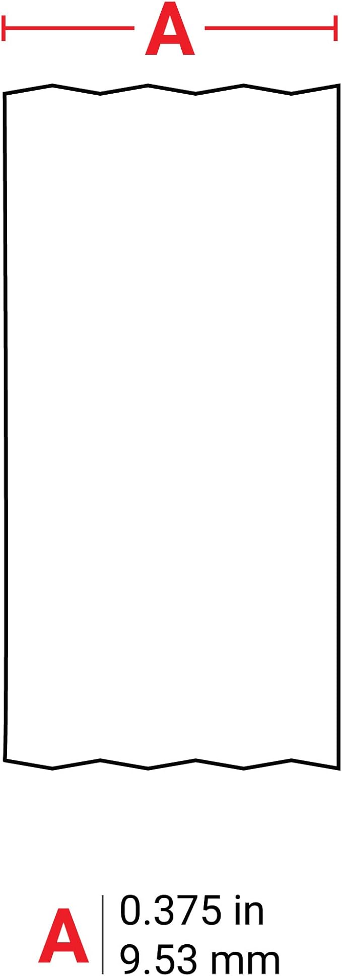 Brady Authentic (M21-375-595-RD) All-Weather Vinyl Label for Indoor/Outdoor ID, Lab and Equipment Labeling, White on Red- For M210, M210-LAB, M211, BMP21-PLUS and BMP21-LAB Printers, .375" W, 21' L