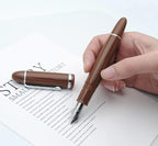 JINHAO X159 Fountain Pen (F Nib 0.5mm, Coffee with Silvery Clip)