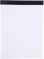Mintra Office Legal Pads - ((BASIC WHITE 6pk, 8.5in x 11in, WIDE RULED))