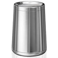 YOJIA 10L / 2.6Gal Small Stainless Steel Sliver Trash Can,Metal Bathroom Garbage can with Lid,Modern Home Décor Wastebasket with Flipping Lid, Garbage Can for Kitchen,Bathroom,Living Room(Silver),