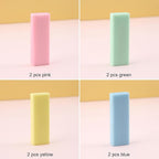 BetterJonny Sliding Retractable Eraser, 4 Color Push Pull Erasers and 8 Refills, Animal Erasers for Pencils Drawing(A)