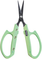 Saboten Fluorine Coated Straight Blade Trimming Scissors Green PT-1 160mm Precision Gardening Bonsai and Floral Shears Made in Japan