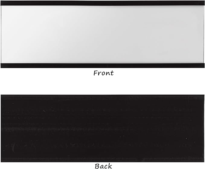 Realth C Channel Magnetic Label Holders 30 Pack 2'' x 4'' with Paper Inserts and Clear Plastic Protectors, Magnetic Data Card Holders File Cabinet Labels for Metal Racks and Shelves