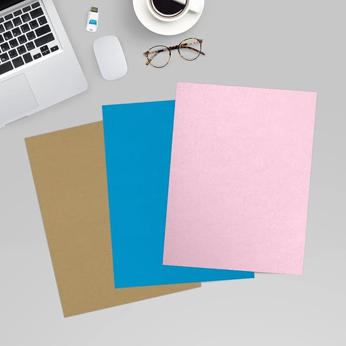 LUXPaper 8.5" x 11" Paper | Letter Size | Rose Quartz Metallic | 80lb. Text | 50 Qty