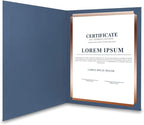 SUNEE Certificate Holders(Navy Blue, 50 Packs), Diploma Covers Gold Foil Border, for Letter Size 8.5x11 Certificates, Cardstock, Document Papers
