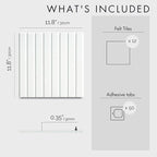 VIVELDA Large Bulletin Board 48x36- Office Wall Organizer, Replace Your Old Cork Boards for Walls for Office Decor -12-Pack Felt Wall Panels to Use in Home Office Decor, Classroom Decor (Milky White)