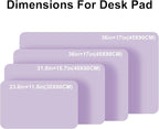 PU Leather Desk Pad Protector Gaming Mouse Pad Non Slip Desk Mat for Keyboard and Mouse Waterproof Desk Writing Pad for Office and Home Desk Accessories(Purple, 47.2 * 17.7)