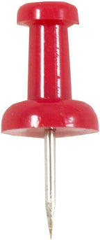 JAM PAPER Colorful Push Pins - Red Pushpins - 2 Packs of 100