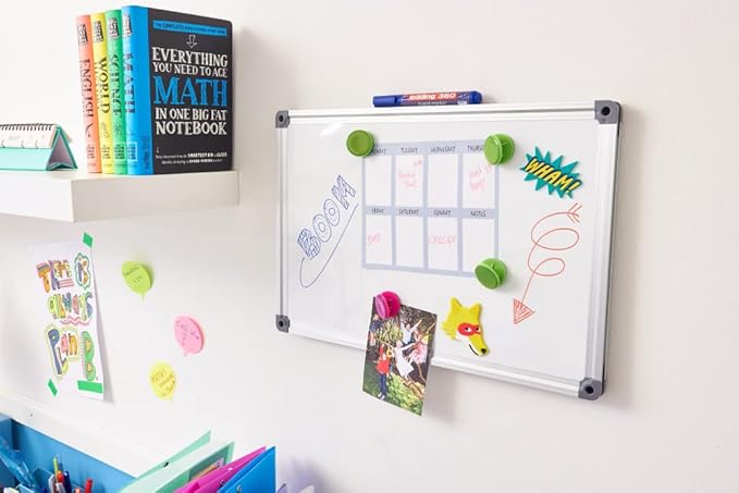 edding 360 whiteboardmarker set - zwart, rood, blauw, groen - 4 whiteboardstiften - ronde punt 1,5 - 3 mm - boardmarker uitwisbaar - voor whiteboard, flipchart, prikbord, memobord - navulbaar