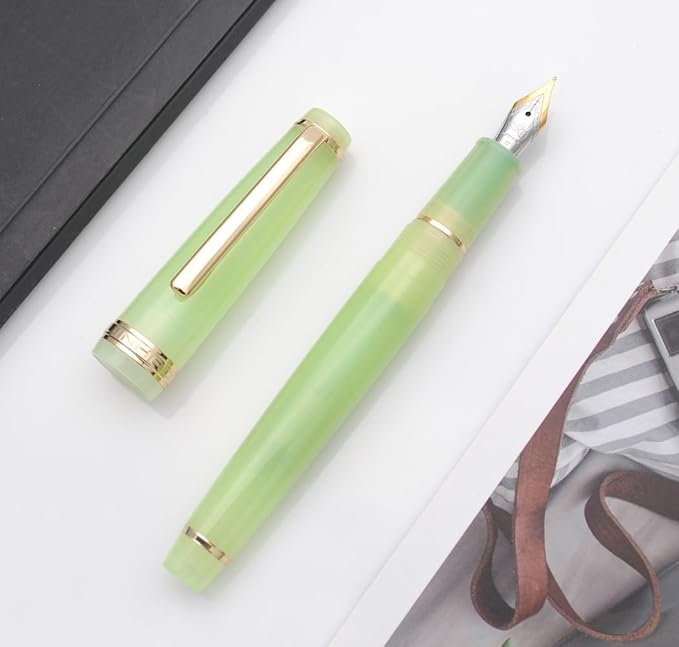 JINHAO 82 Fountain Pen (Tender Green,Fine Nib 0.5mm)