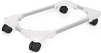 Liitrton Mobile CPU Stand Adjustable Computer Tower Stand with 4 Caster Wheels Fits Most PC (White)