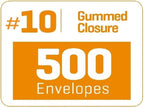 Aimoh #10 Single Left Window Envelopes -Gummed Closure -Size 4-1/8x9-1/2 Inches -24LB-500 Count(35410)